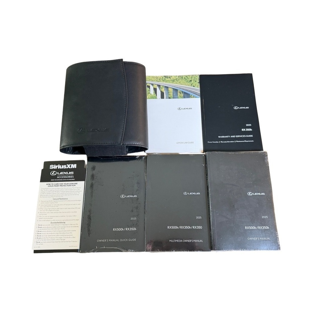 2025 Lexus RX350 RX350h RX500h Owners Manual Set with Case Sealed manuals NEW